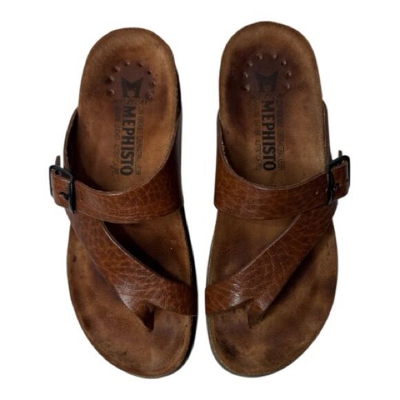 Mephisto Helen Sandals In Desert Buffalo. Size 35 (5). - Picture 1 of 10
